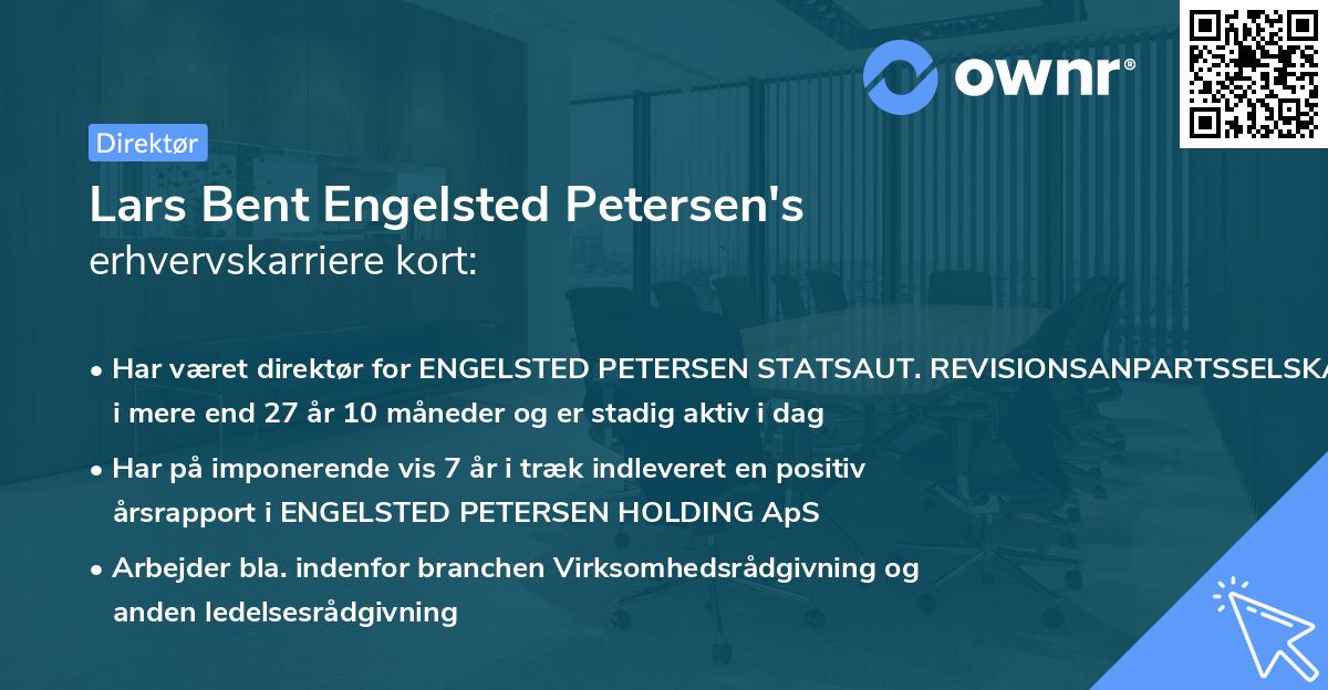 Lars Bent Engelsted Petersen's erhvervskarriere kort