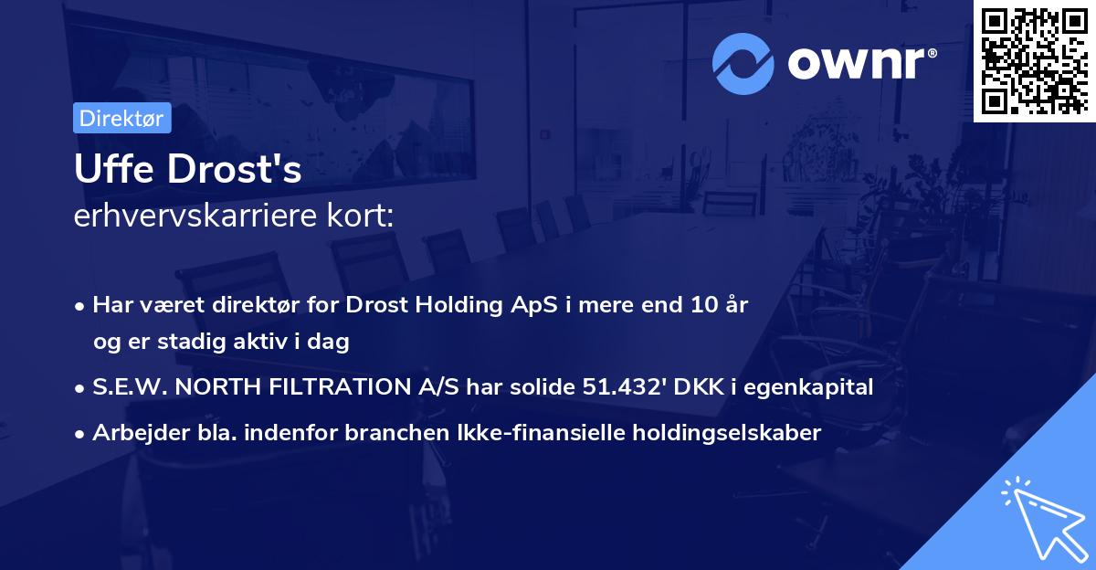Uffe Drost's erhvervskarriere kort