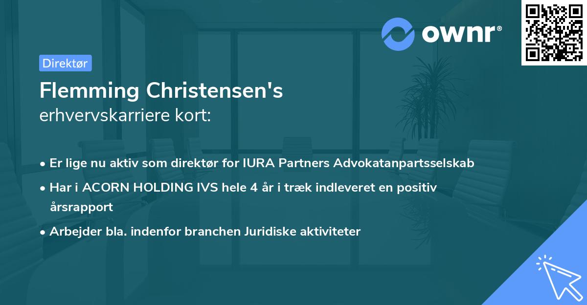 Flemming Christensen's erhvervskarriere kort