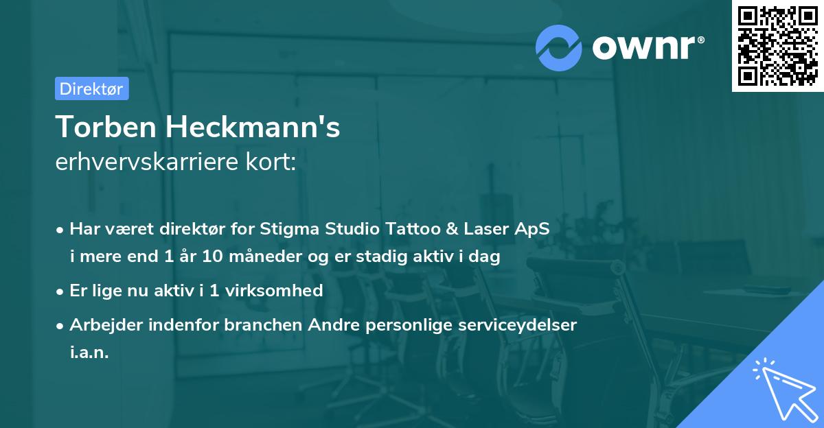 Torben Heckmann's erhvervskarriere kort