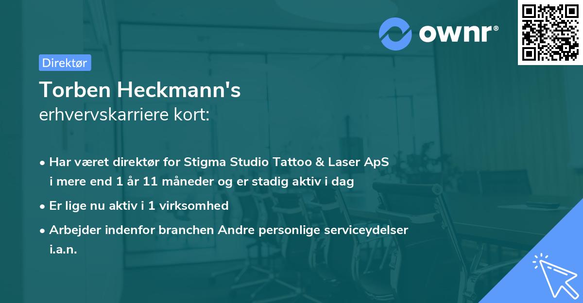 Torben Heckmann's erhvervskarriere kort