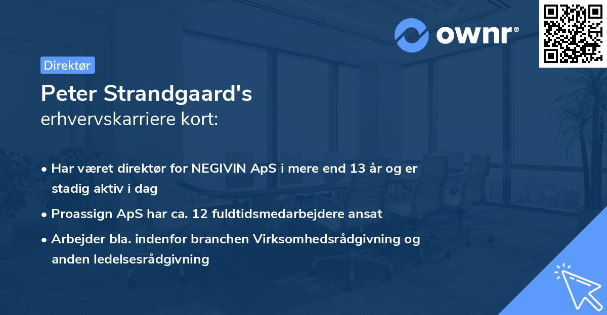 Peter Strandgaard's erhvervskarriere kort