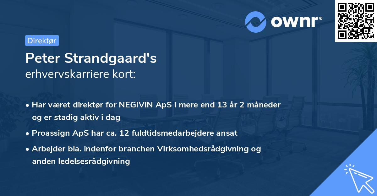 Peter Strandgaard's erhvervskarriere kort