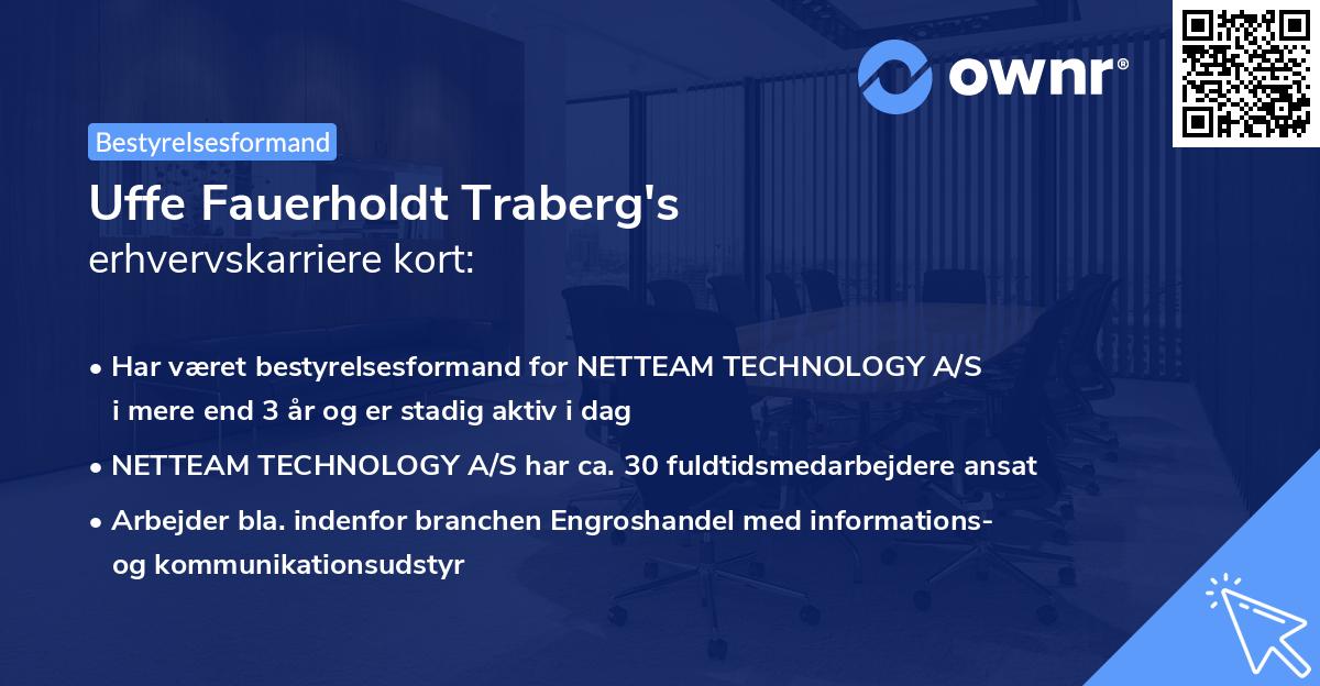 Uffe Fauerholdt Traberg's erhvervskarriere kort