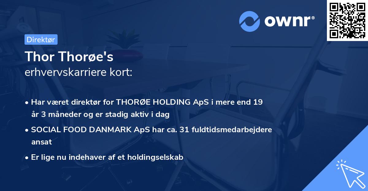 Thor Thorøe's erhvervskarriere kort