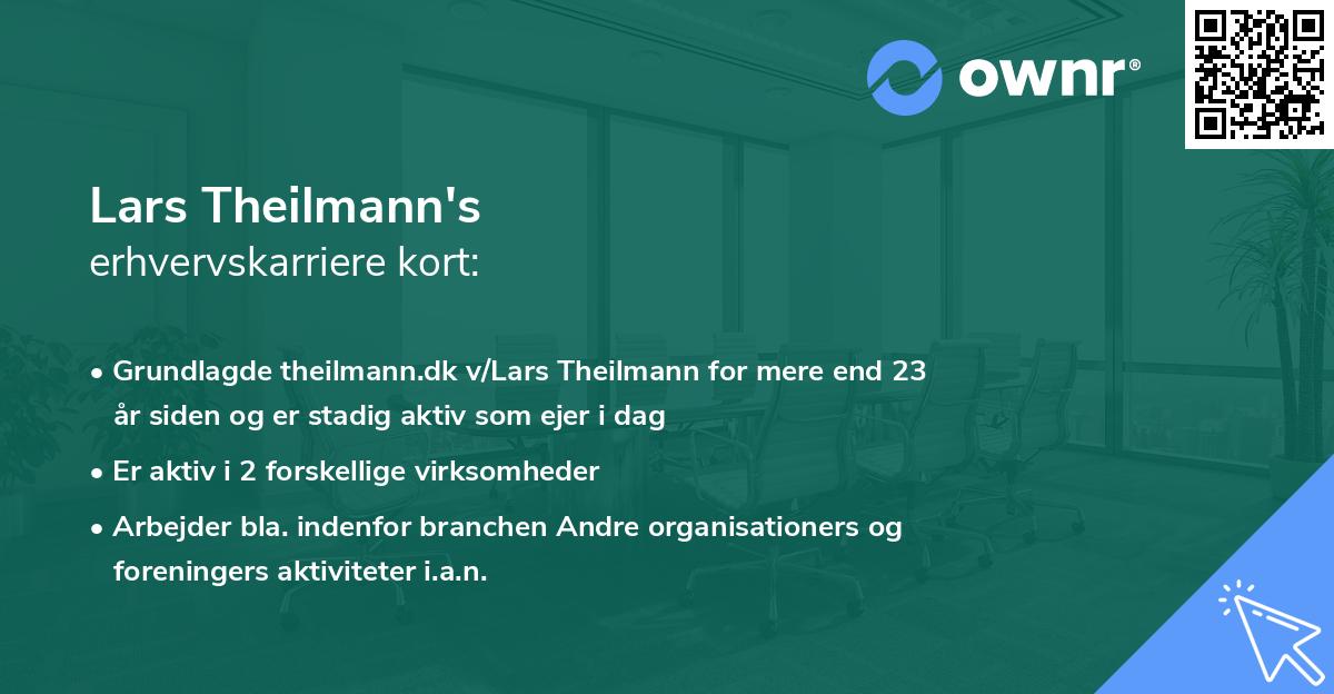 Lars Theilmann's erhvervskarriere kort