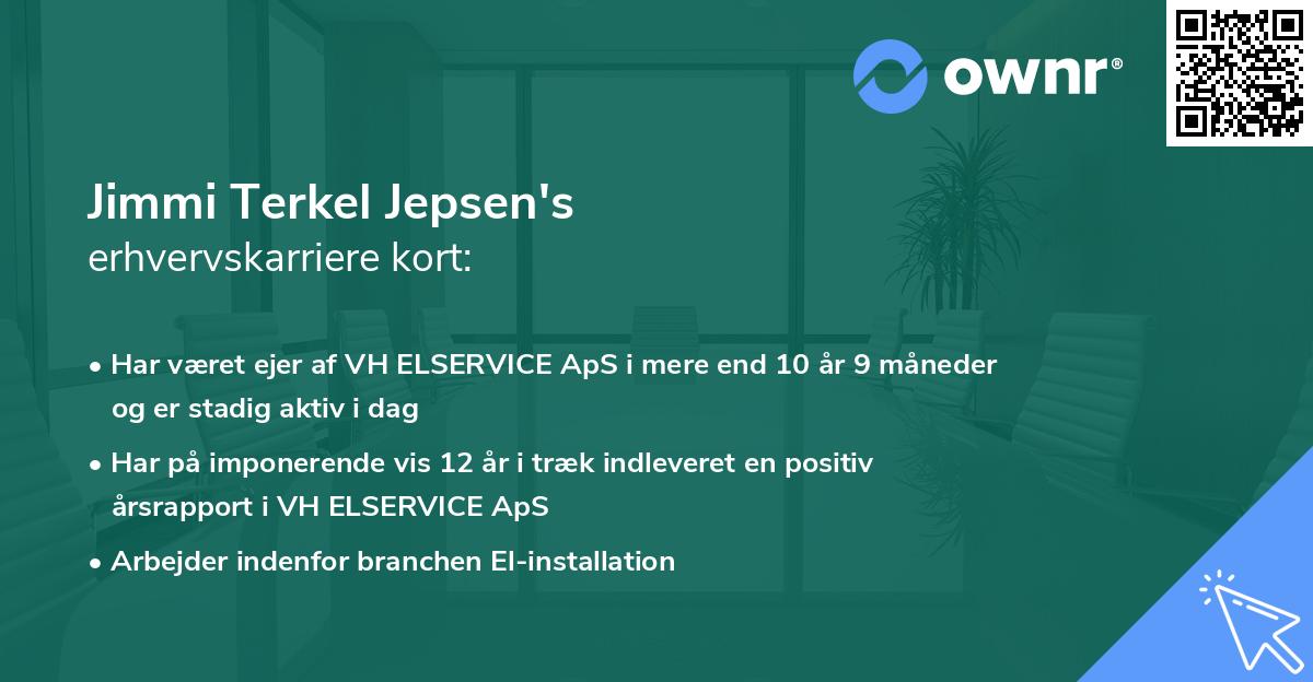 Jimmi Terkel Jepsen's erhvervskarriere kort