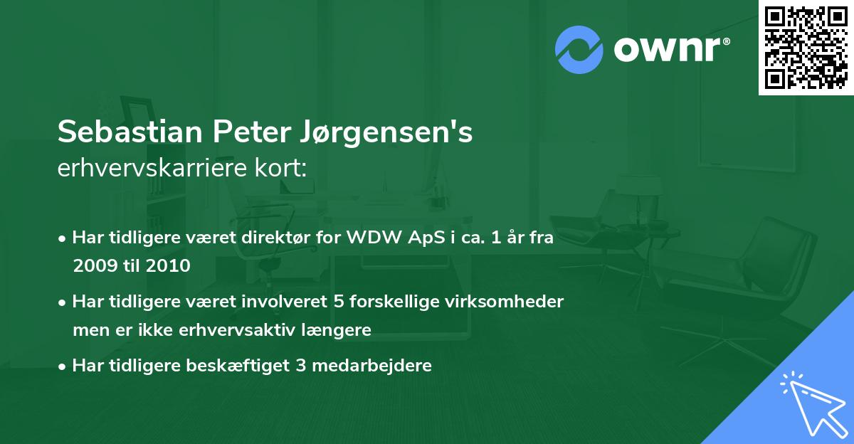 Sebastian Peter Jørgensen's erhvervskarriere kort