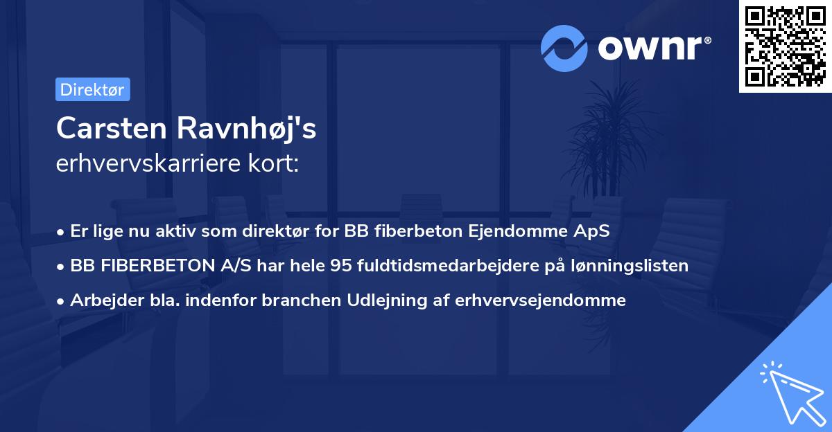 Carsten Ravnhøj's erhvervskarriere kort