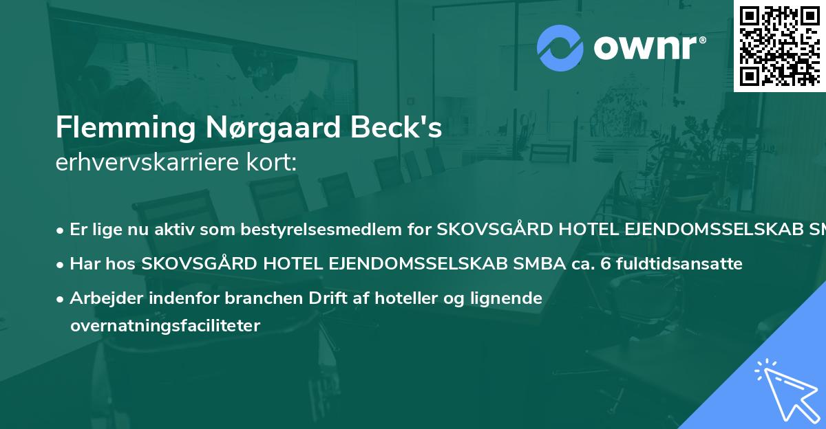 Flemming Nørgaard Beck's erhvervskarriere kort