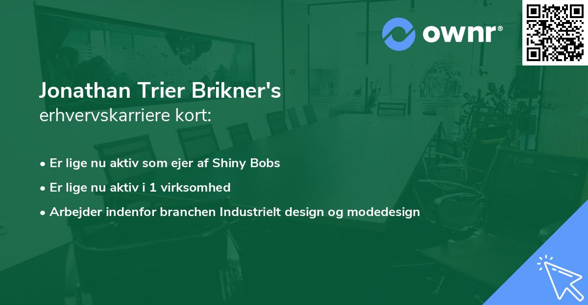 Jonathan Trier Brikner's erhvervskarriere kort