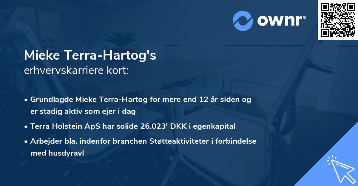 Mieke Terra-Hartog's erhvervskarriere kort