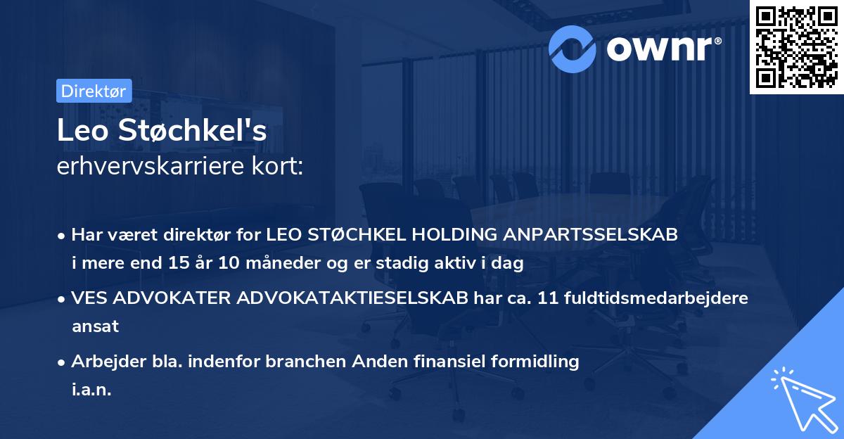 Leo Støchkel's erhvervskarriere kort