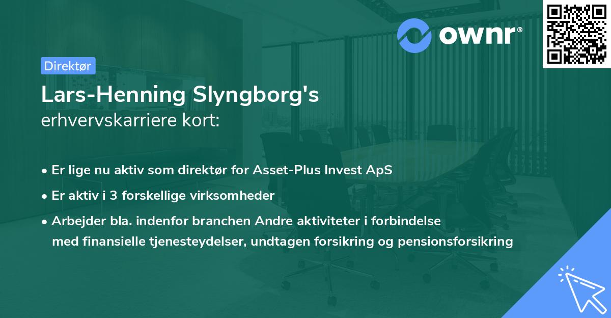 Lars-Henning Slyngborg's erhvervskarriere kort