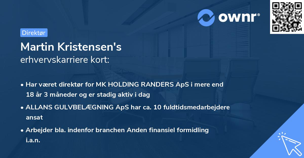 Martin Kristensen's erhvervskarriere kort