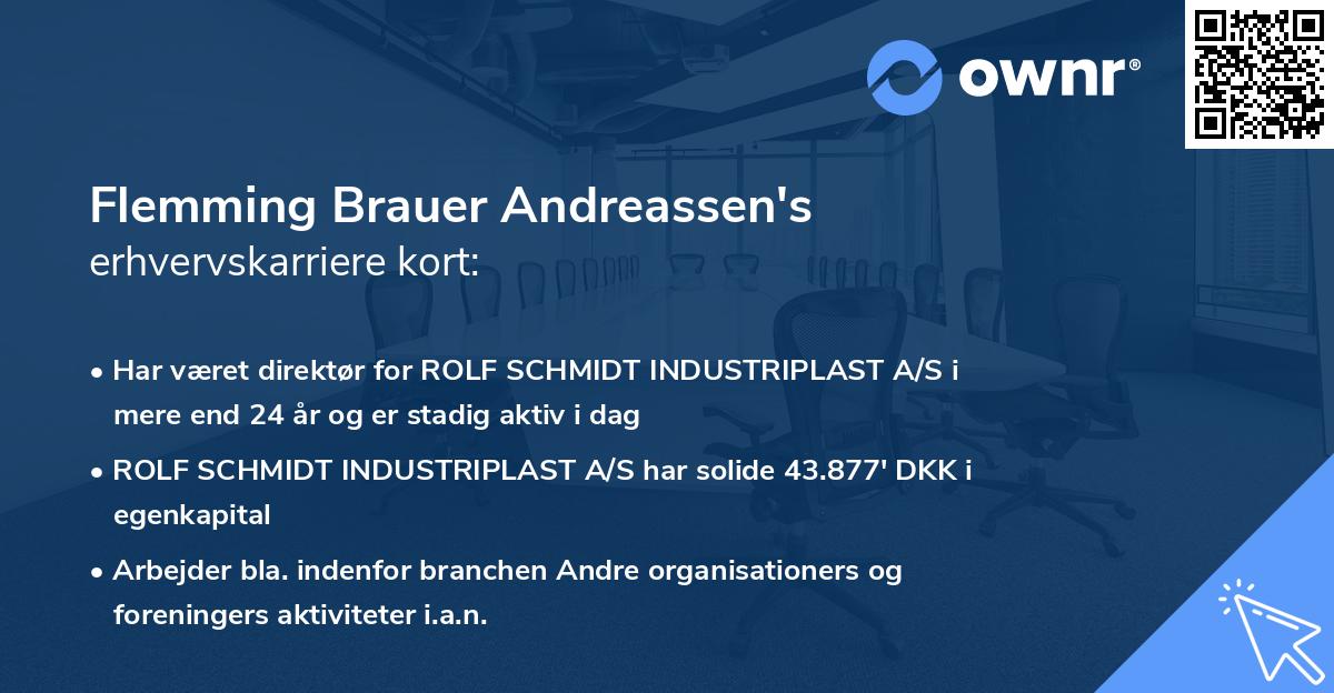 Flemming Brauer Andreassen's erhvervskarriere kort