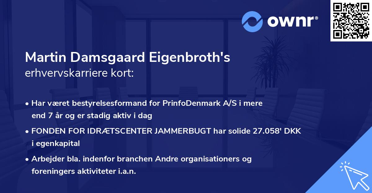 Martin Damsgaard Eigenbroth's erhvervskarriere kort