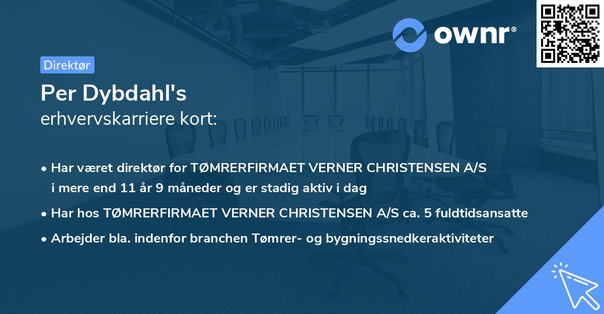 Per Dybdahl's erhvervskarriere kort