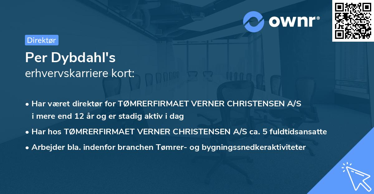 Per Dybdahl's erhvervskarriere kort