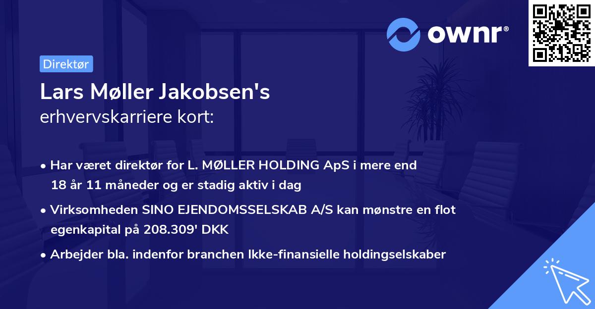 Lars Møller Jakobsen's erhvervskarriere kort