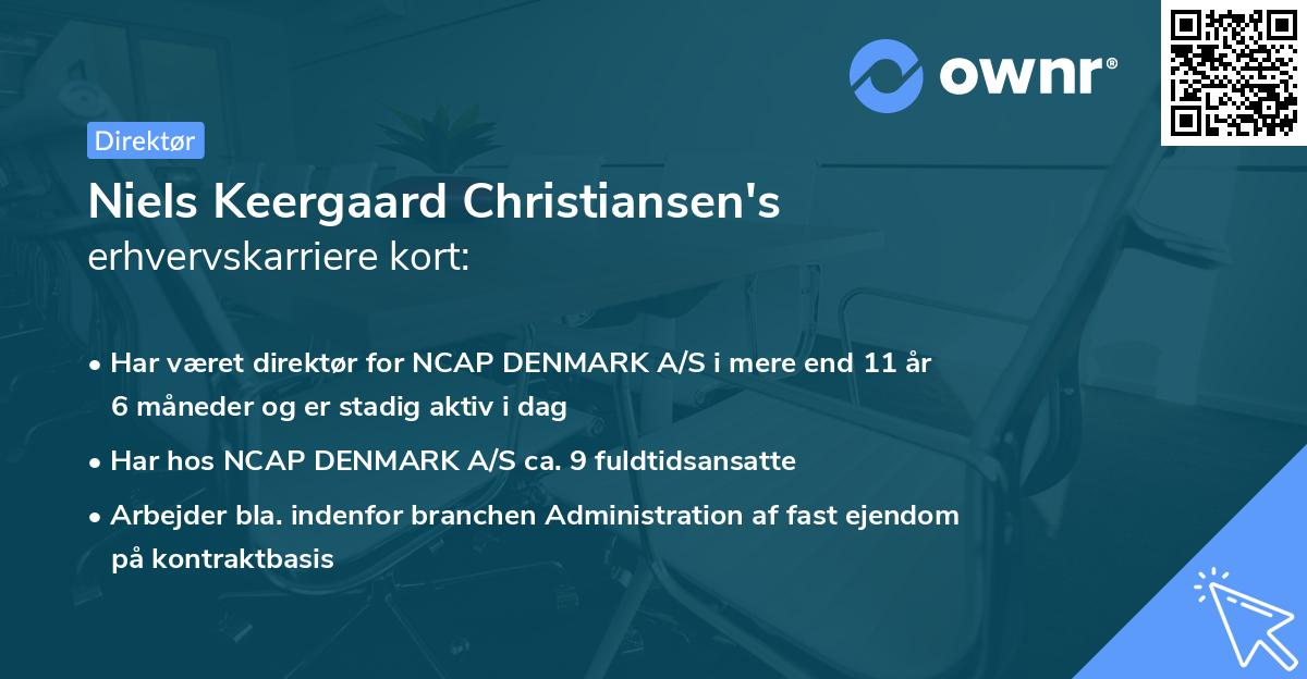 Niels Keergaard Christiansen's erhvervskarriere kort