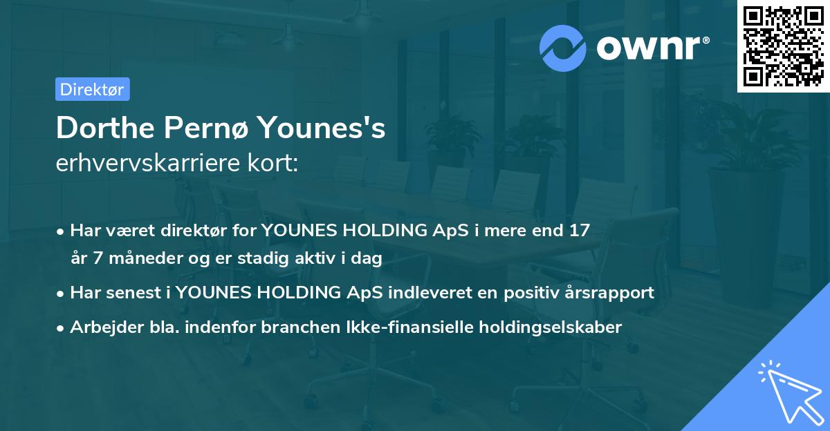 Dorthe Pernø Younes's erhvervskarriere kort
