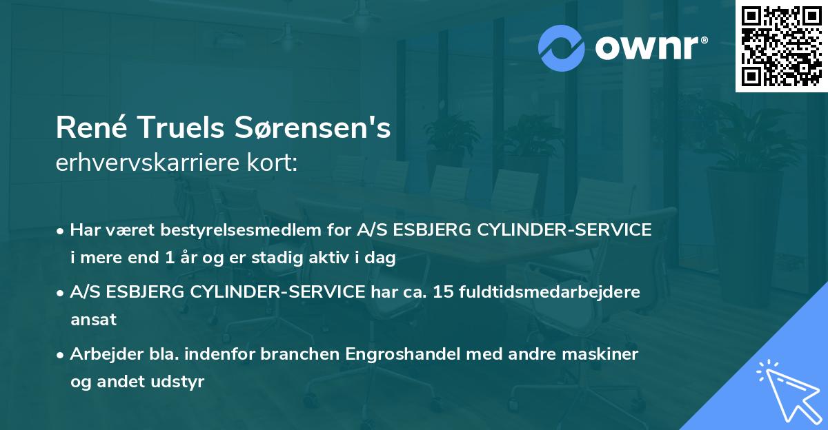 René Truels Sørensen's erhvervskarriere kort