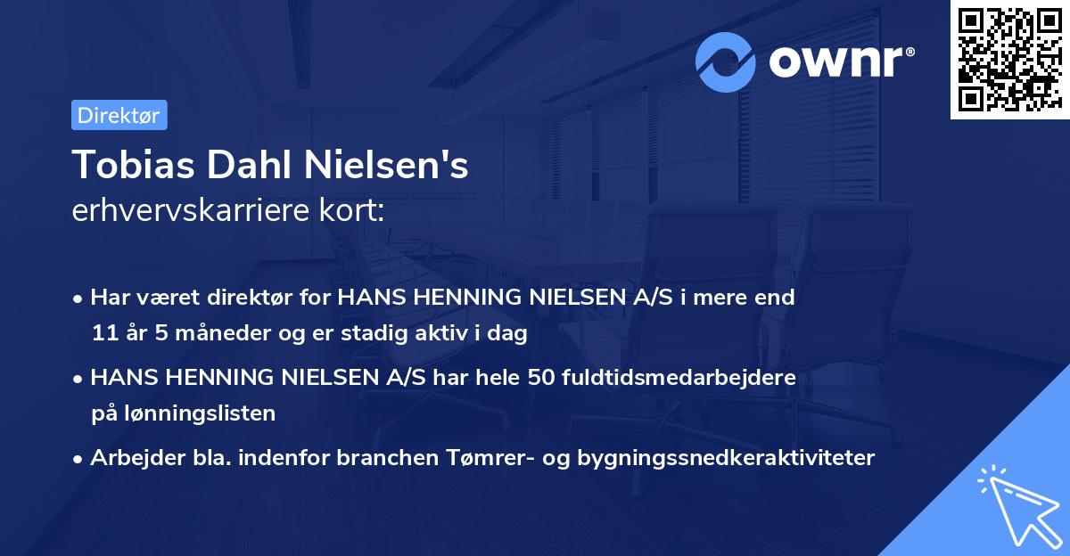 Tobias Dahl Nielsen's erhvervskarriere kort