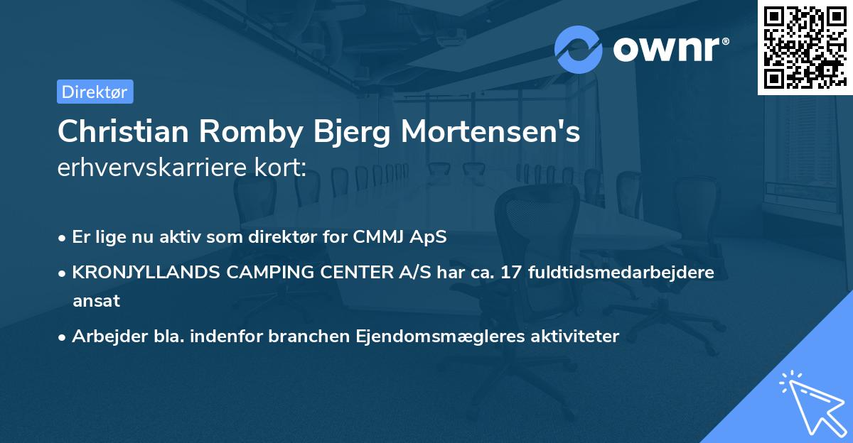Christian Romby Bjerg Mortensen's erhvervskarriere kort