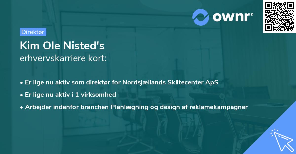 Kim Ole Nisted's erhvervskarriere kort