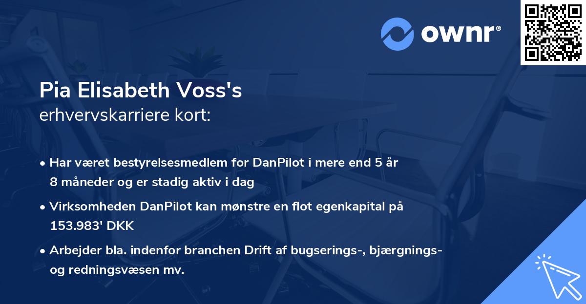 Pia Elisabeth Voss's erhvervskarriere kort