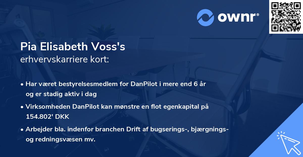 Pia Elisabeth Voss's erhvervskarriere kort