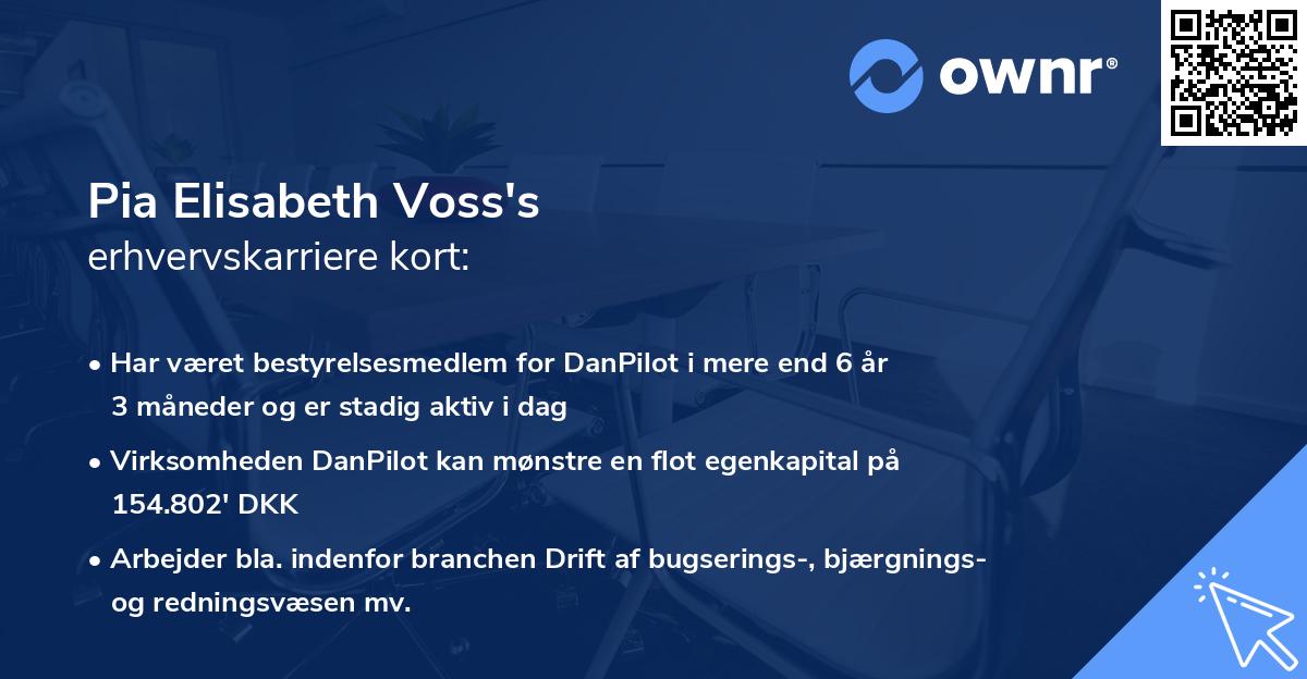 Pia Elisabeth Voss's erhvervskarriere kort