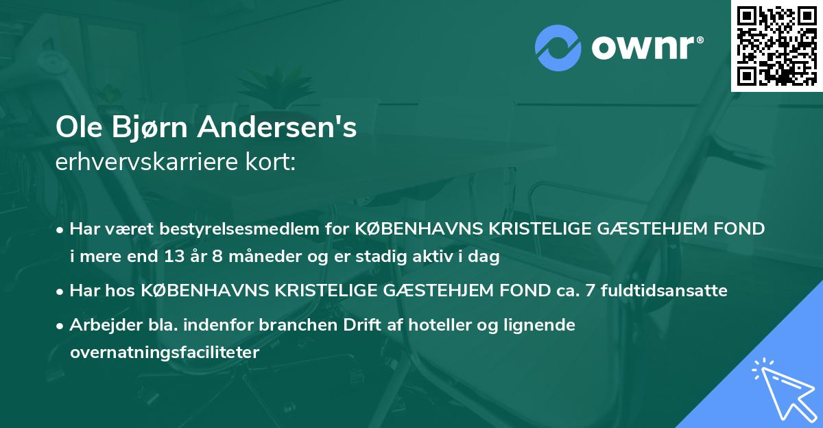 Ole Bjørn Andersen's erhvervskarriere kort