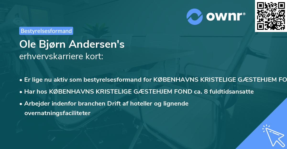 Ole Bjørn Andersen's erhvervskarriere kort