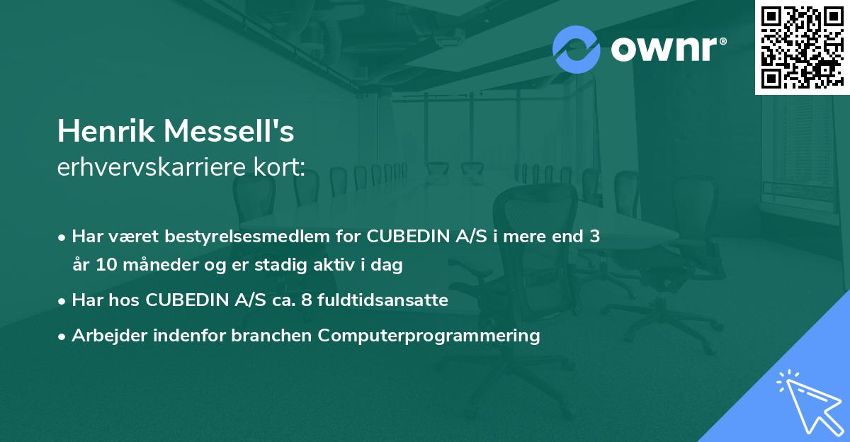 Henrik Messell's erhvervskarriere kort