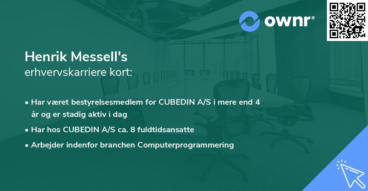 Henrik Messell's erhvervskarriere kort