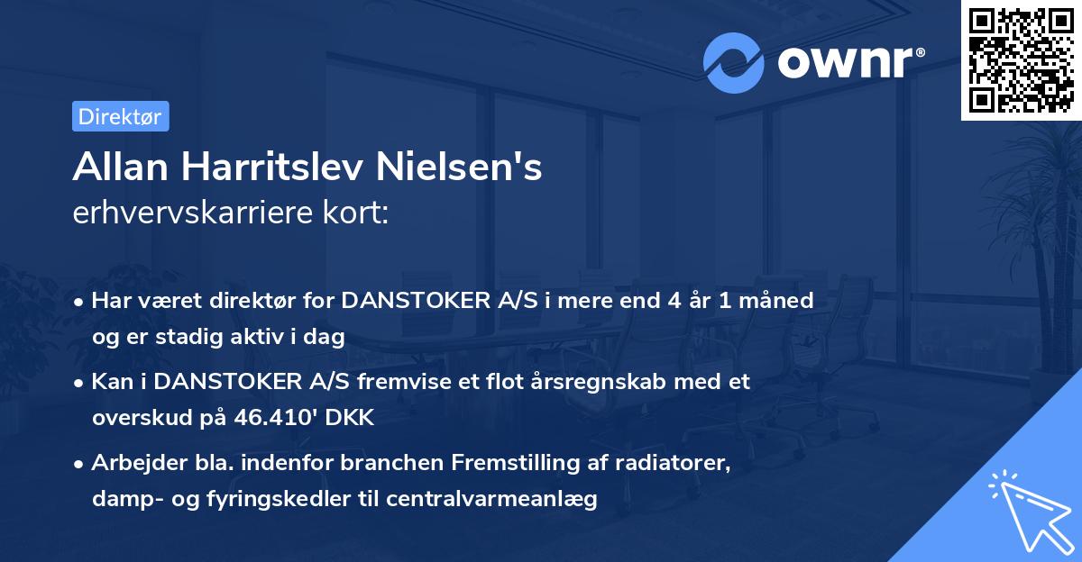 Allan Harritslev Nielsen's erhvervskarriere kort