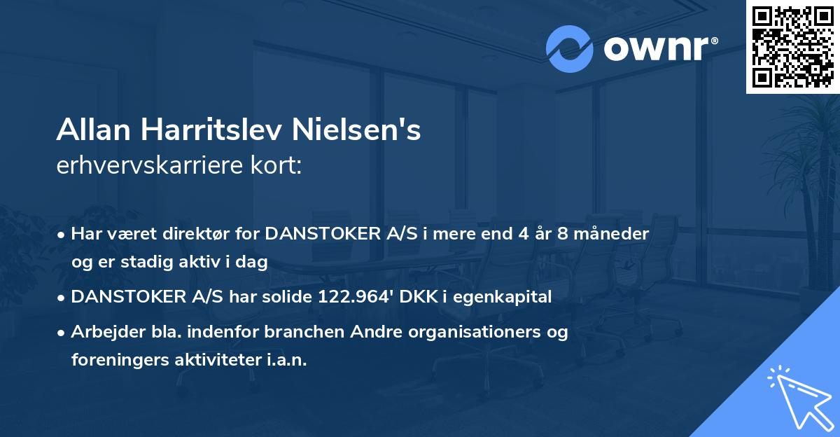Allan Harritslev Nielsen's erhvervskarriere kort