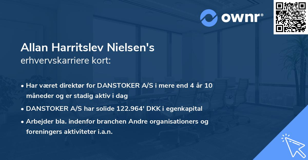 Allan Harritslev Nielsen's erhvervskarriere kort