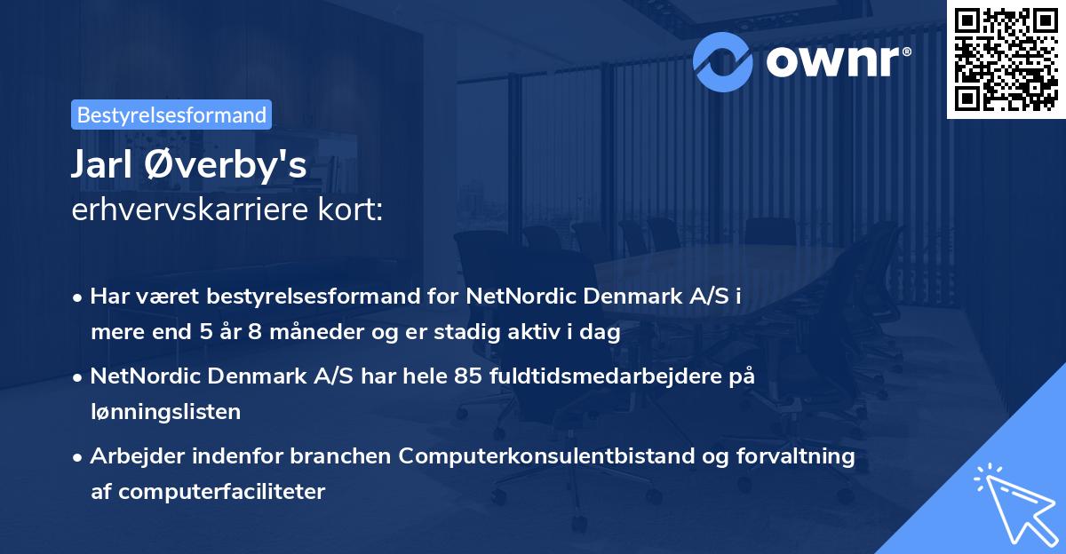 Jarl Øverby's erhvervskarriere kort