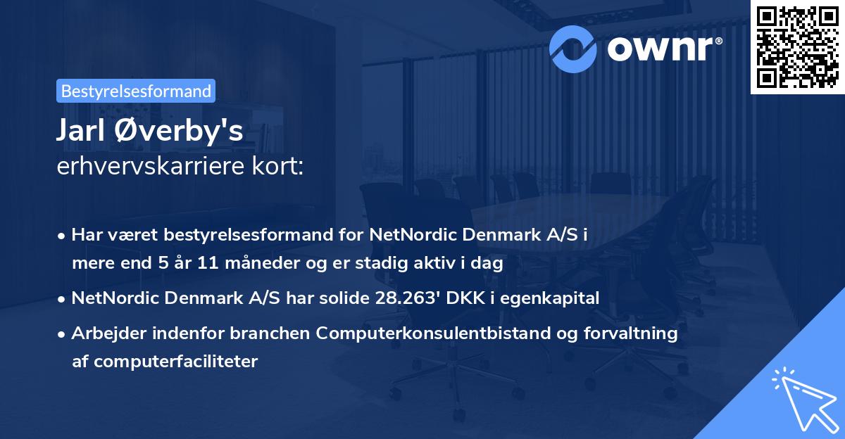 Jarl Øverby's erhvervskarriere kort