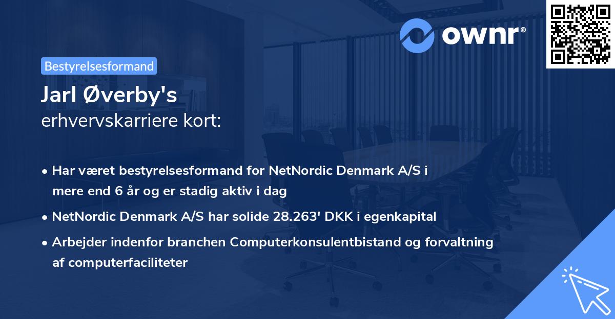 Jarl Øverby's erhvervskarriere kort