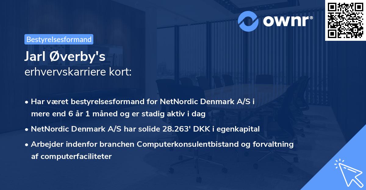 Jarl Øverby's erhvervskarriere kort