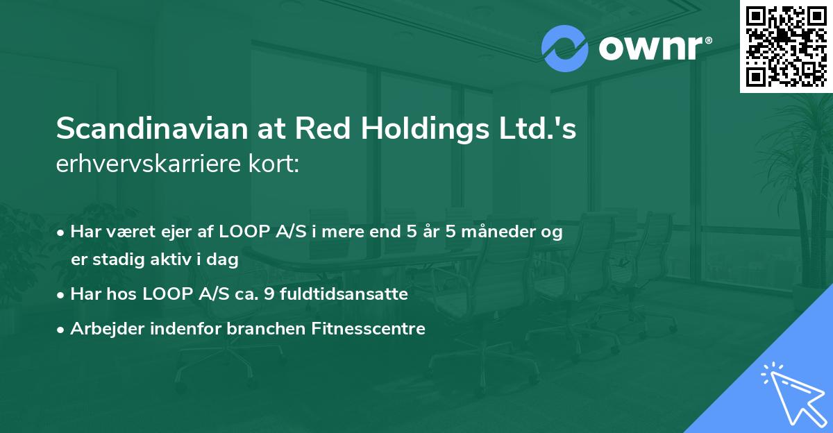 Scandinavian at Red Holdings Ltd.'s erhvervskarriere kort