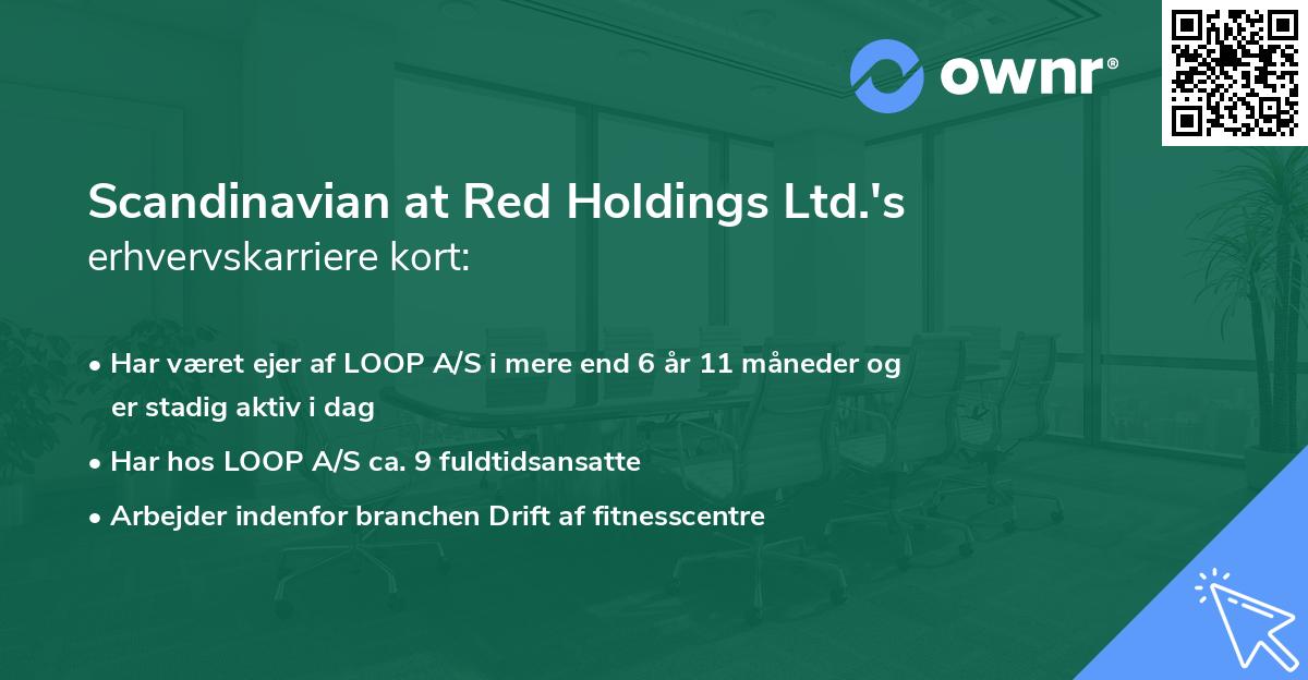 Scandinavian at Red Holdings Ltd.'s erhvervskarriere kort