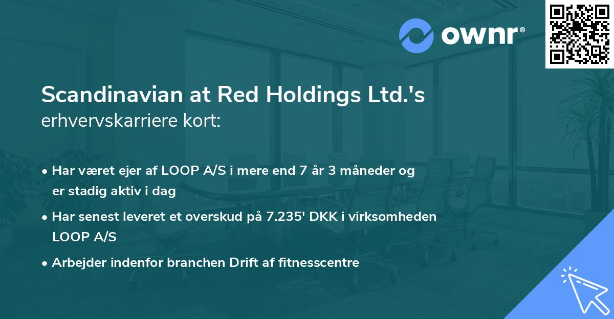 Scandinavian at Red Holdings Ltd.'s erhvervskarriere kort