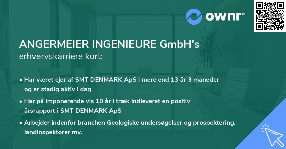 ANGERMEIER INGENIEURE GmbH's erhvervskarriere kort