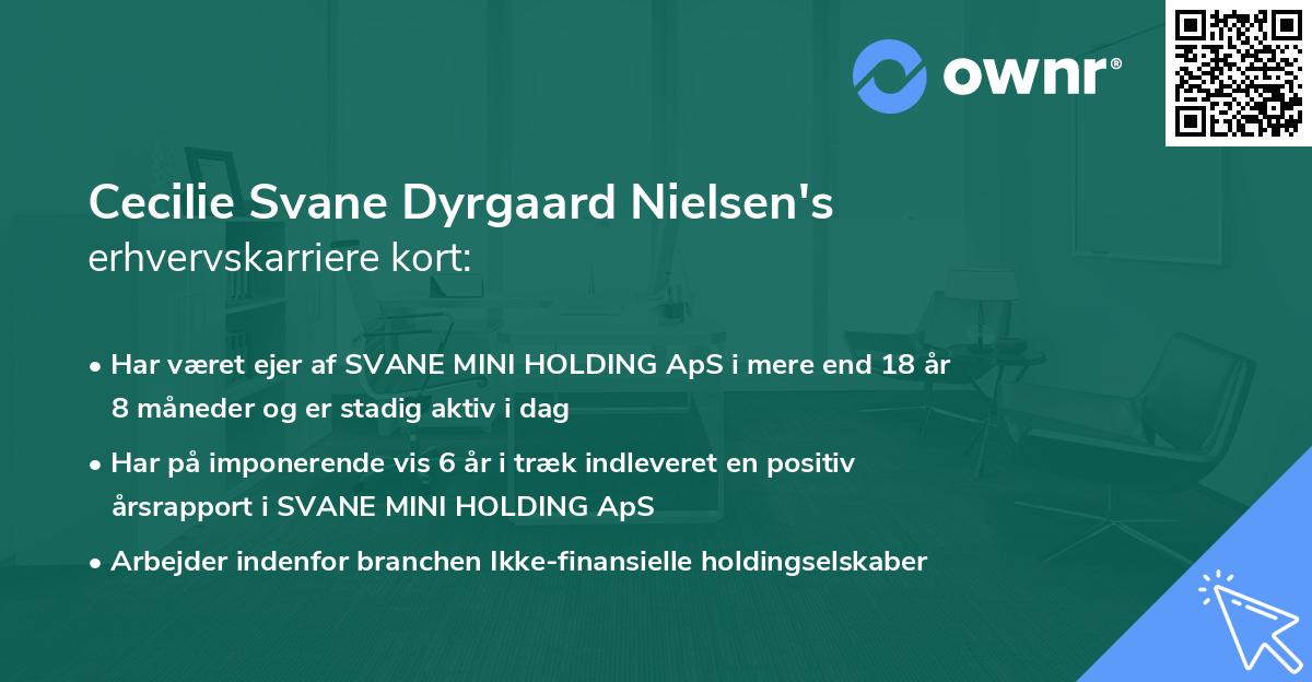 Cecilie Svane Dyrgaard Nielsen's erhvervskarriere kort