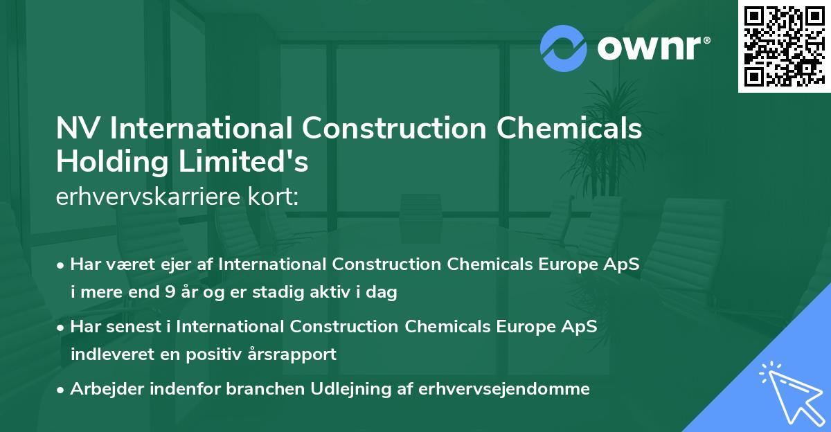 NV International Construction Chemicals Holding Limited's erhvervskarriere kort
